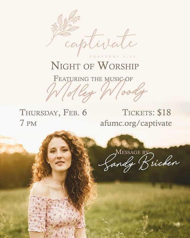 All my ATL and Alpharetta women young and old! I am SOO excited to be at @alpharetta.methodist next week to be a part of this amazing night. I will be leading worship and sharing a handful of songs and stories from my album. AND- more importantly- my