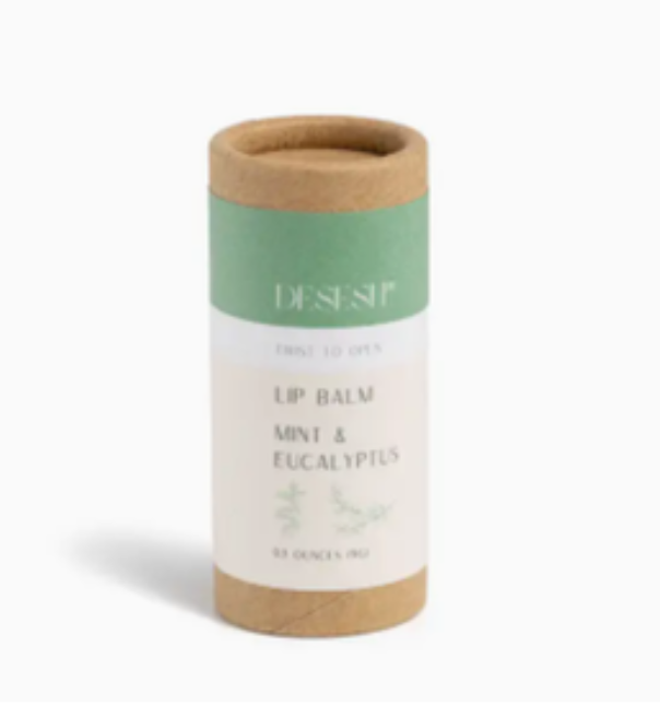 ATHLEISURE MAG SUMMIT SHOP: NATURAL LIP BALM (MINT & EUCALYPTUS) BY DESESH