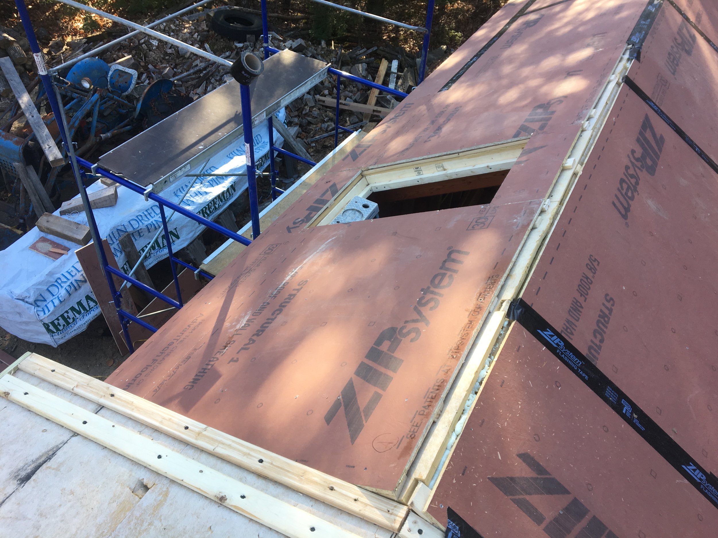 Finishing the Roof Sheathing