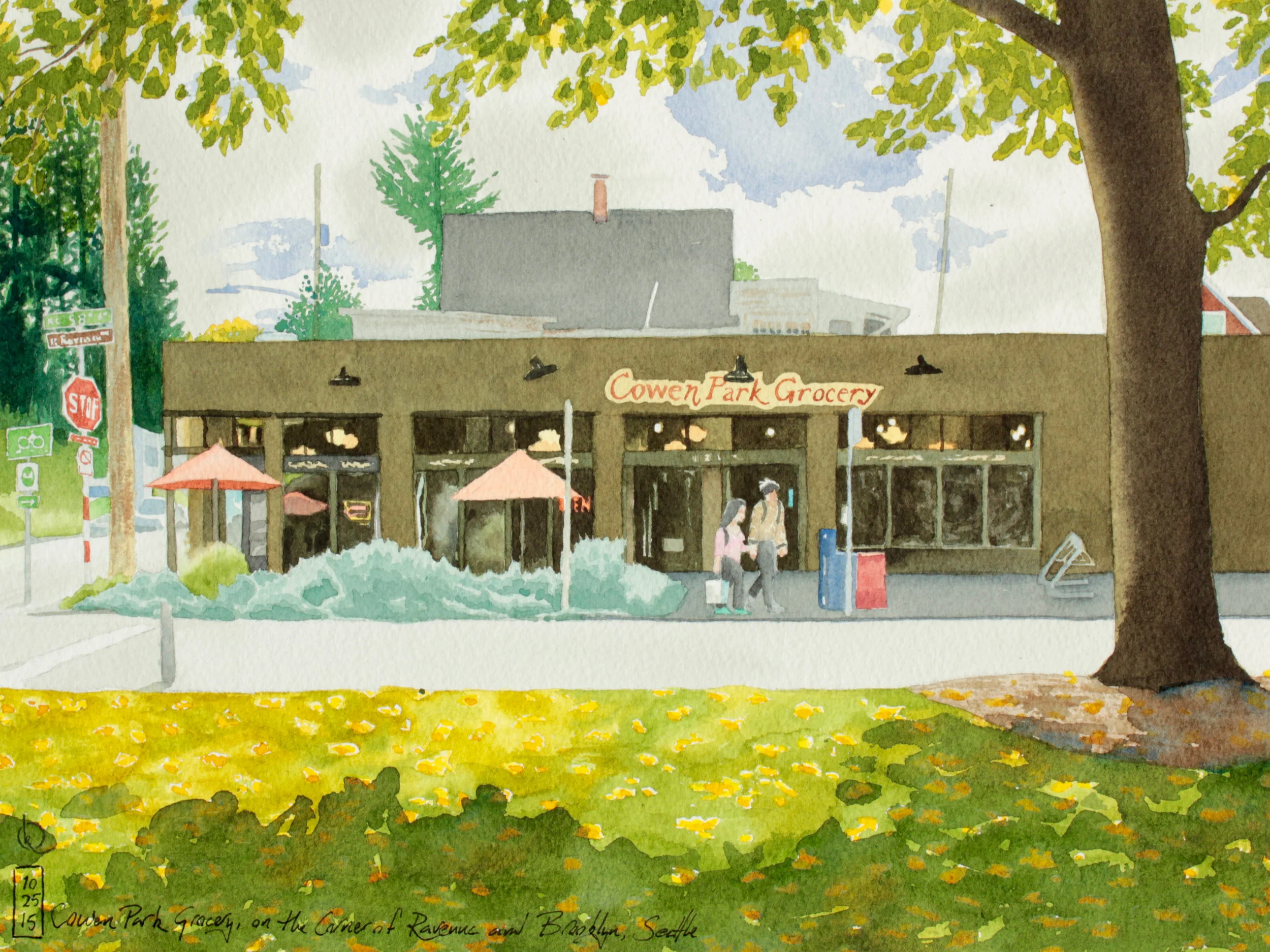 Cowen Park Grocery, on the corner of Brooklyn and Ravenna, Seattle