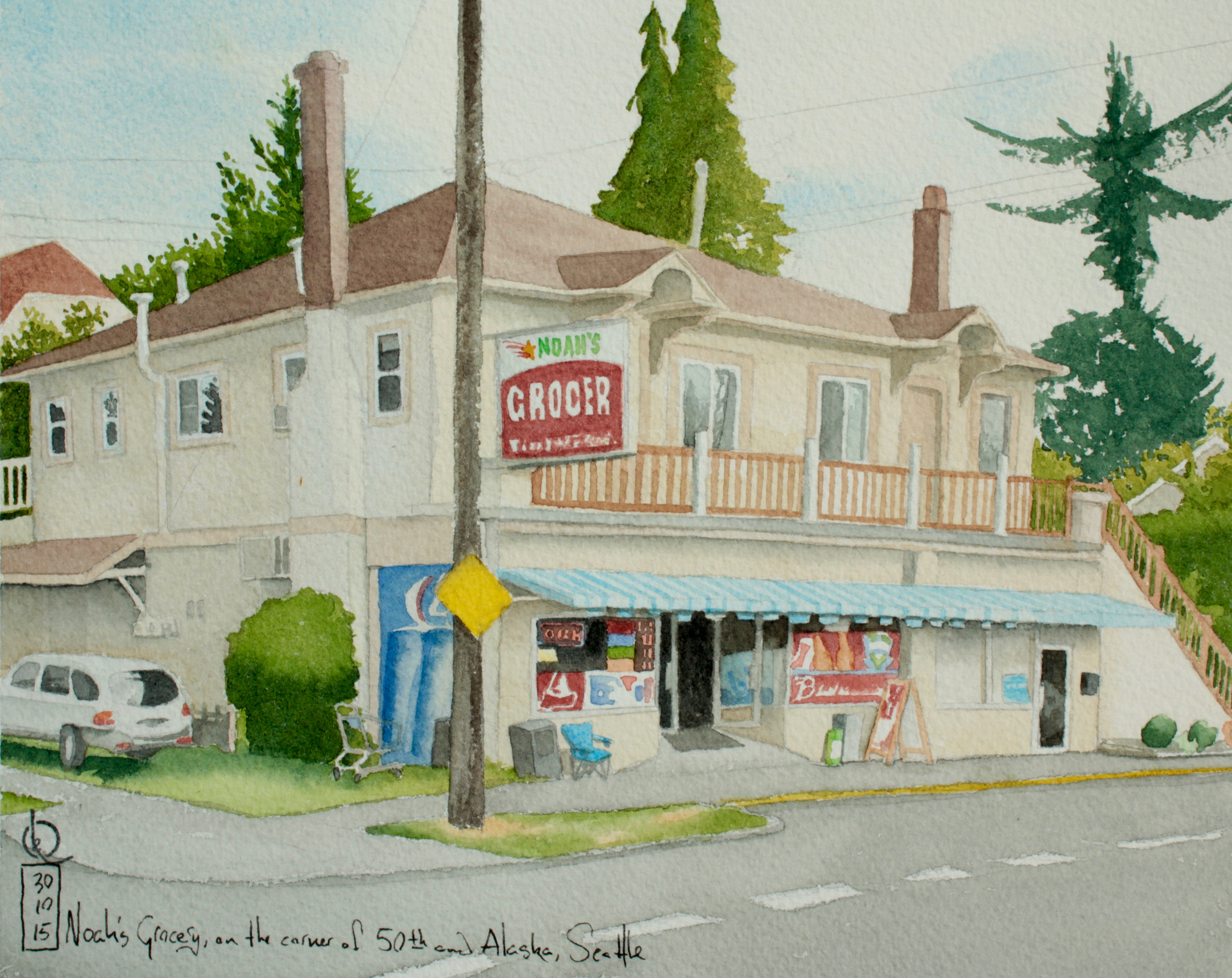Noah’s Grocery, on the corner of 50th and Alaska, Seattle
