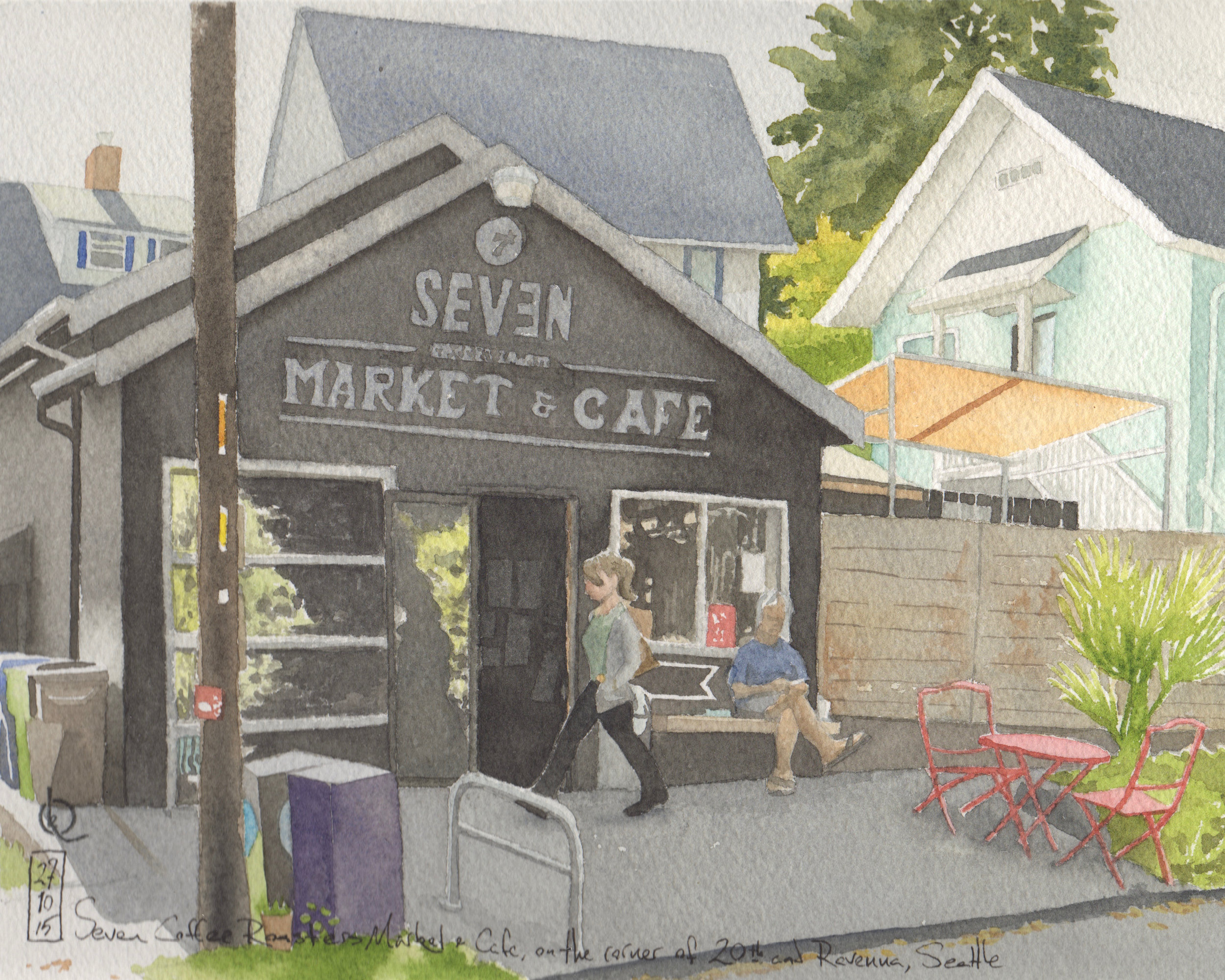 Seven Coffee Roasters Market &amp; Cafe, on the corner of 20th and Ravenna, Seattle