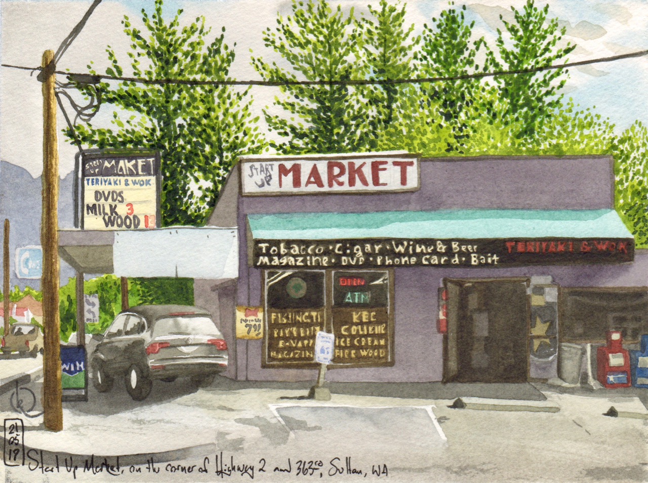 Start Up Market, on the corner of Highway 2 and 363rd Ave, Sultan, WA