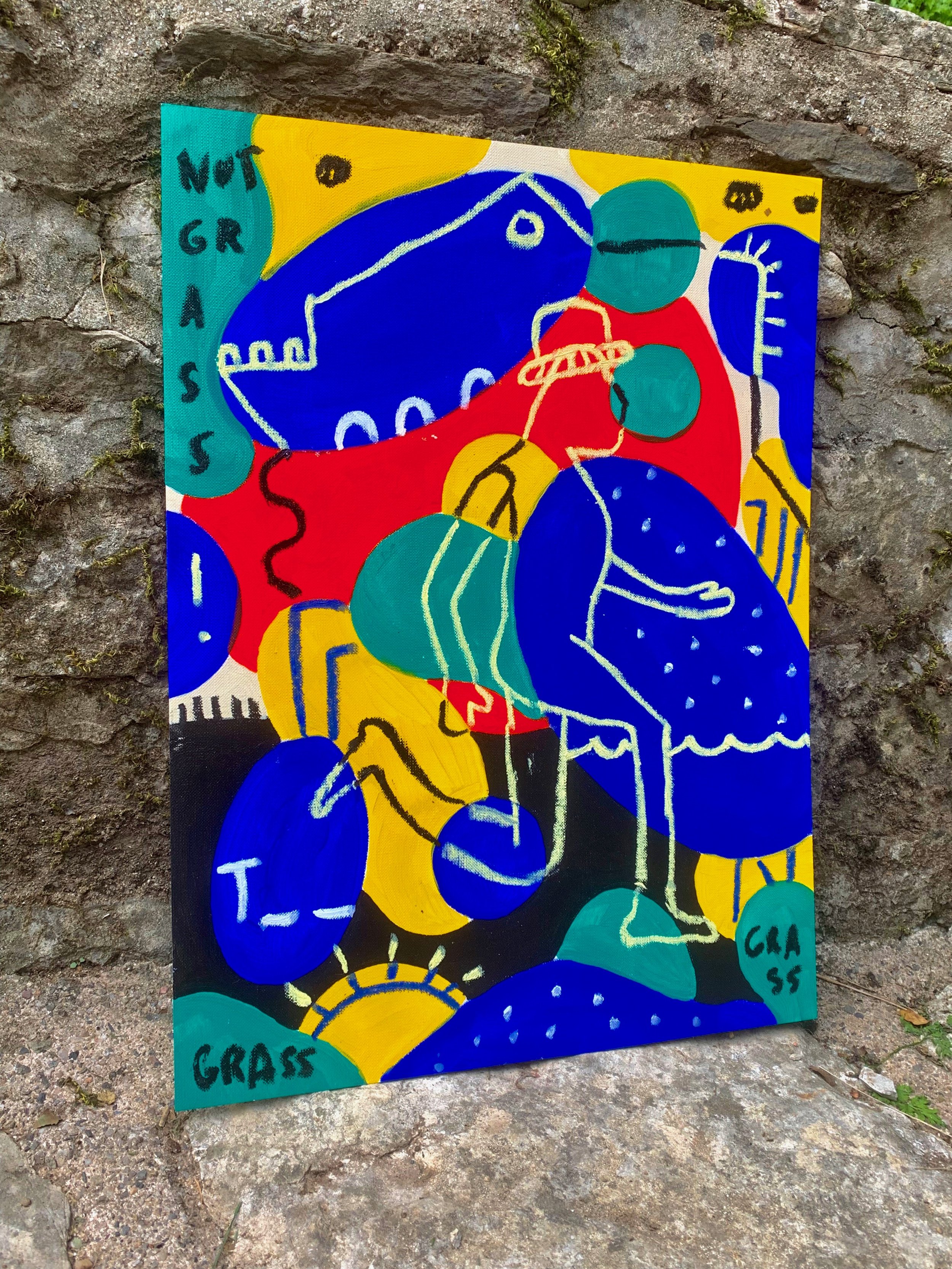 "Not Grass" Painting