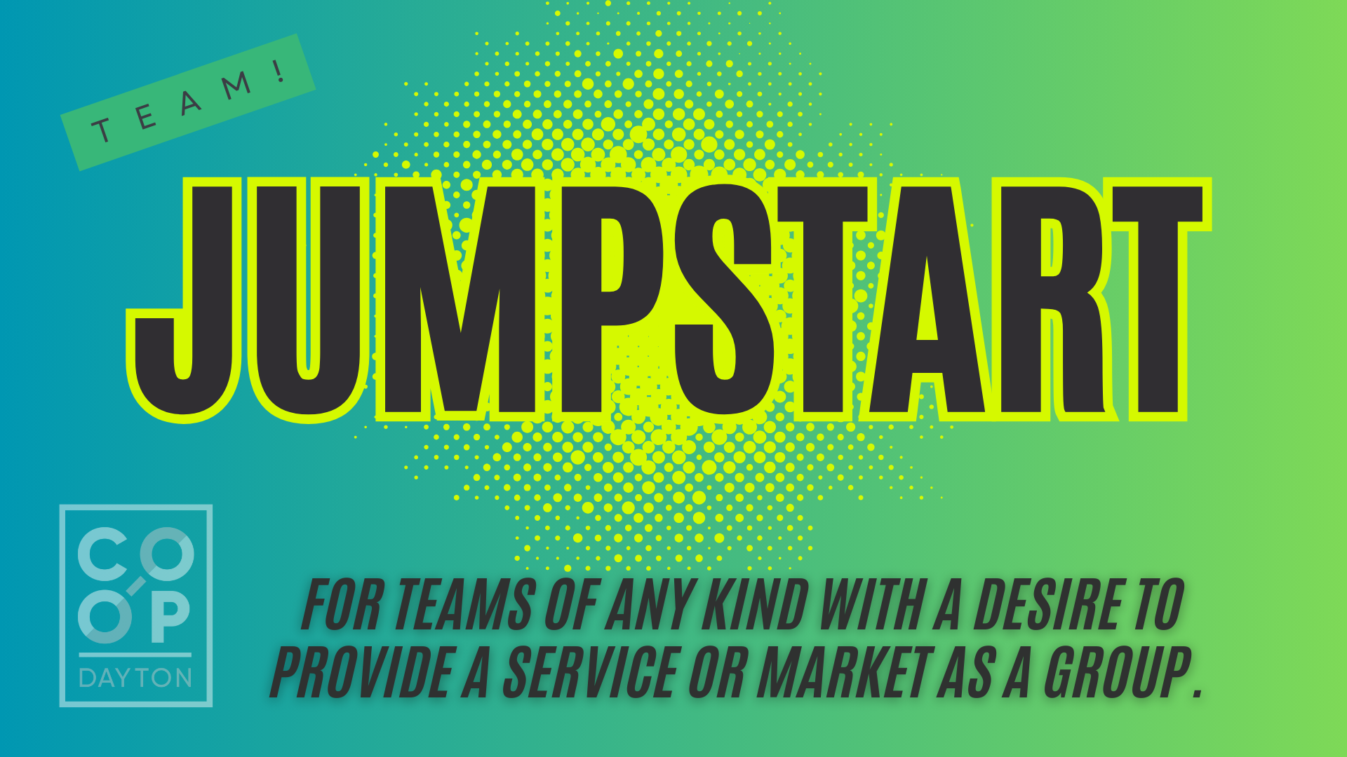 Jumpstart Program Jumpstart Application — CO-OP Dayton