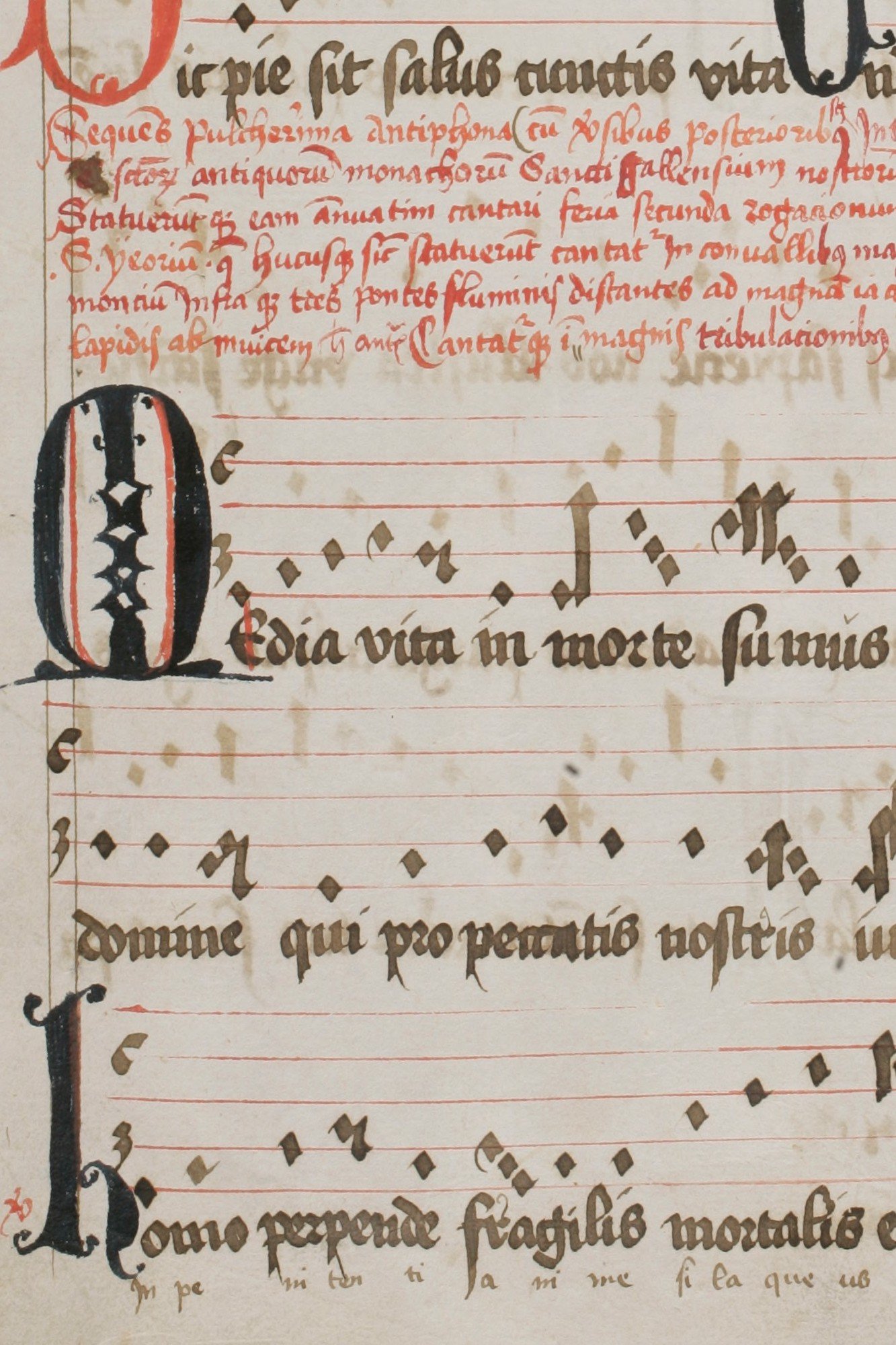 A 1513 manuscript of “Media vita”