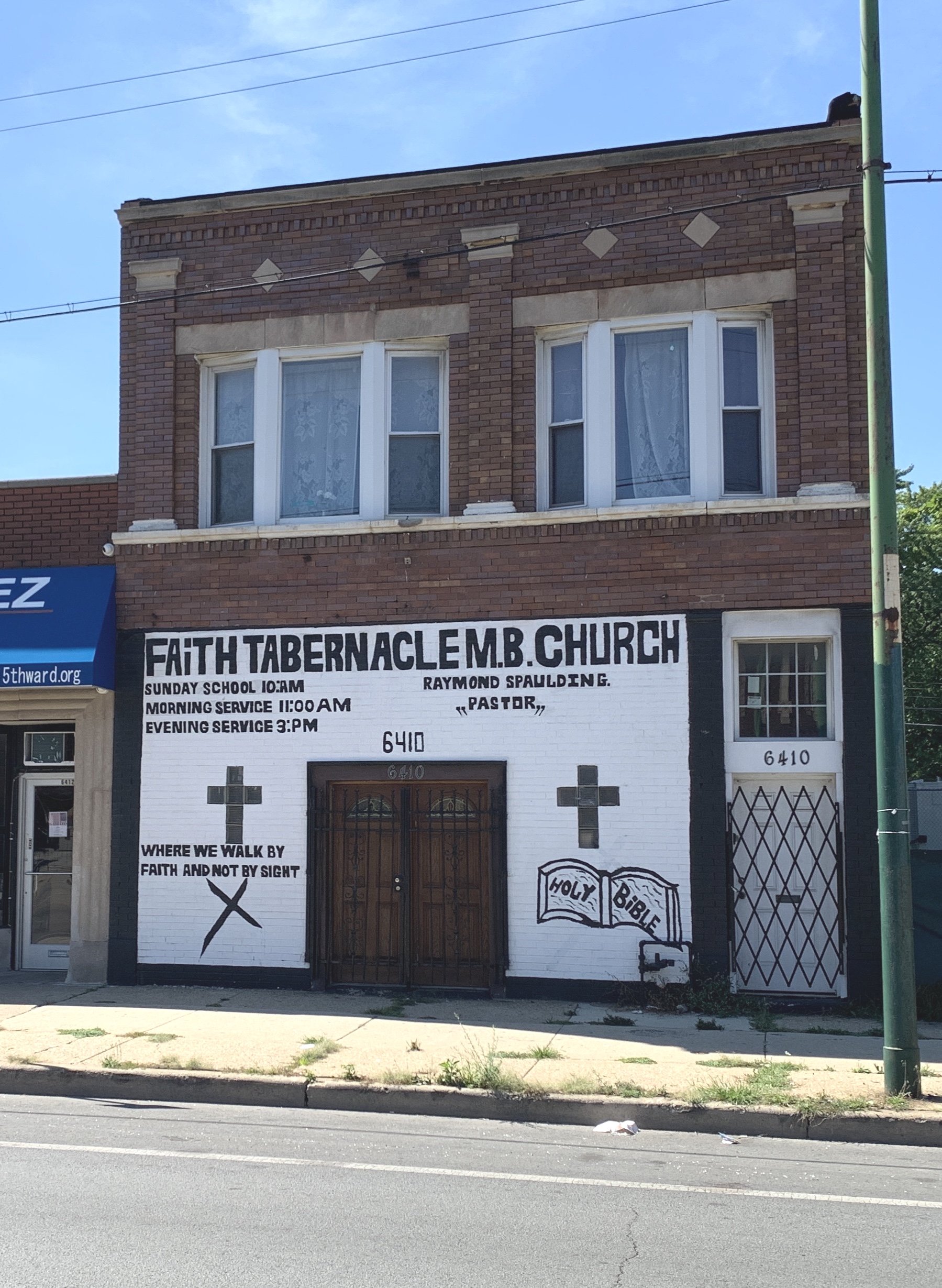 6410 S. Ashland as a storefront church in 2021