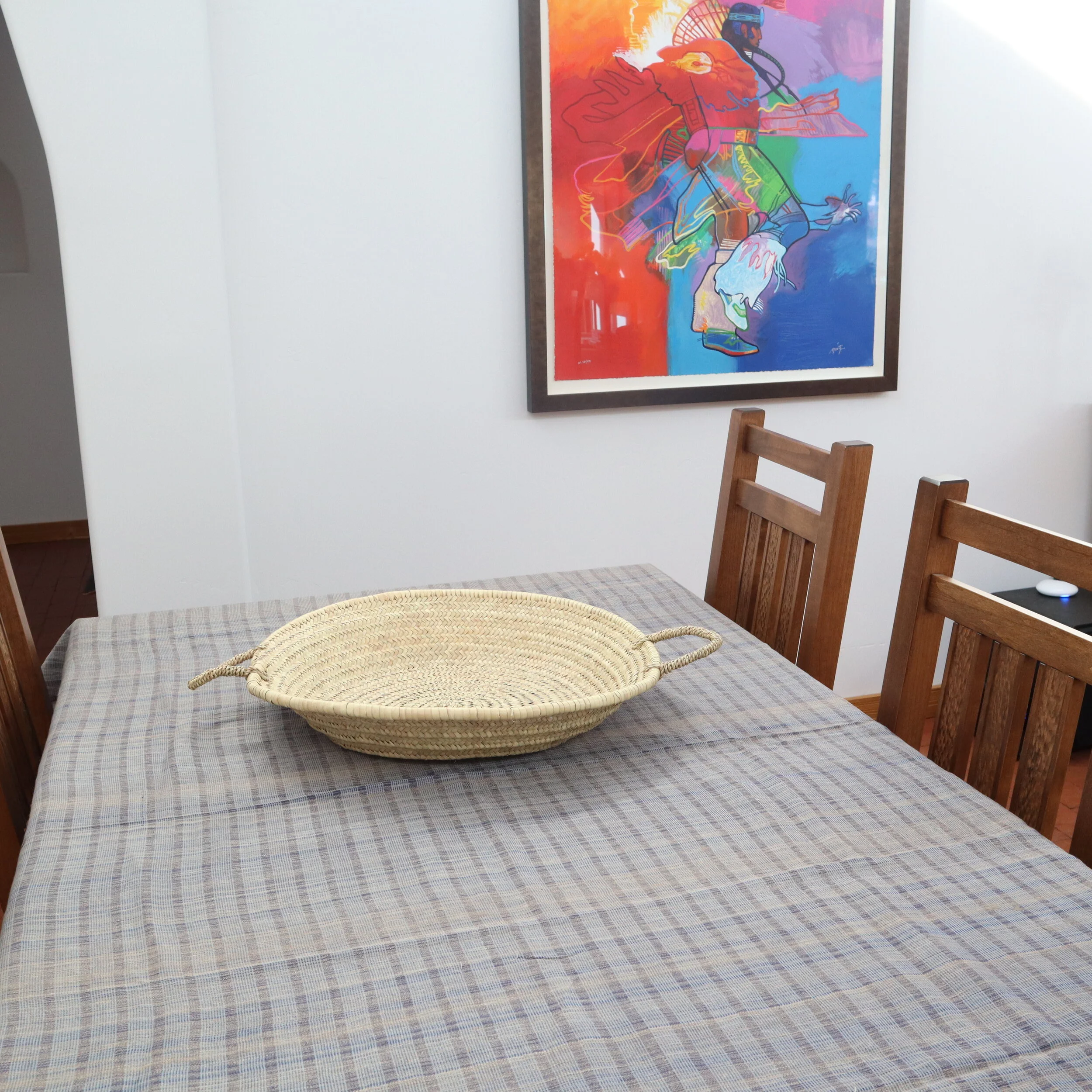 Large cotton linen tablecloth