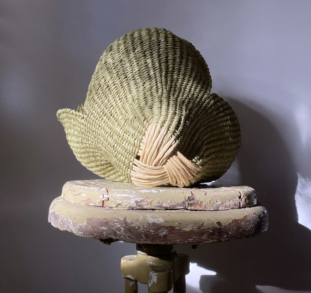 basket woven and art by artist Elishia Jackson