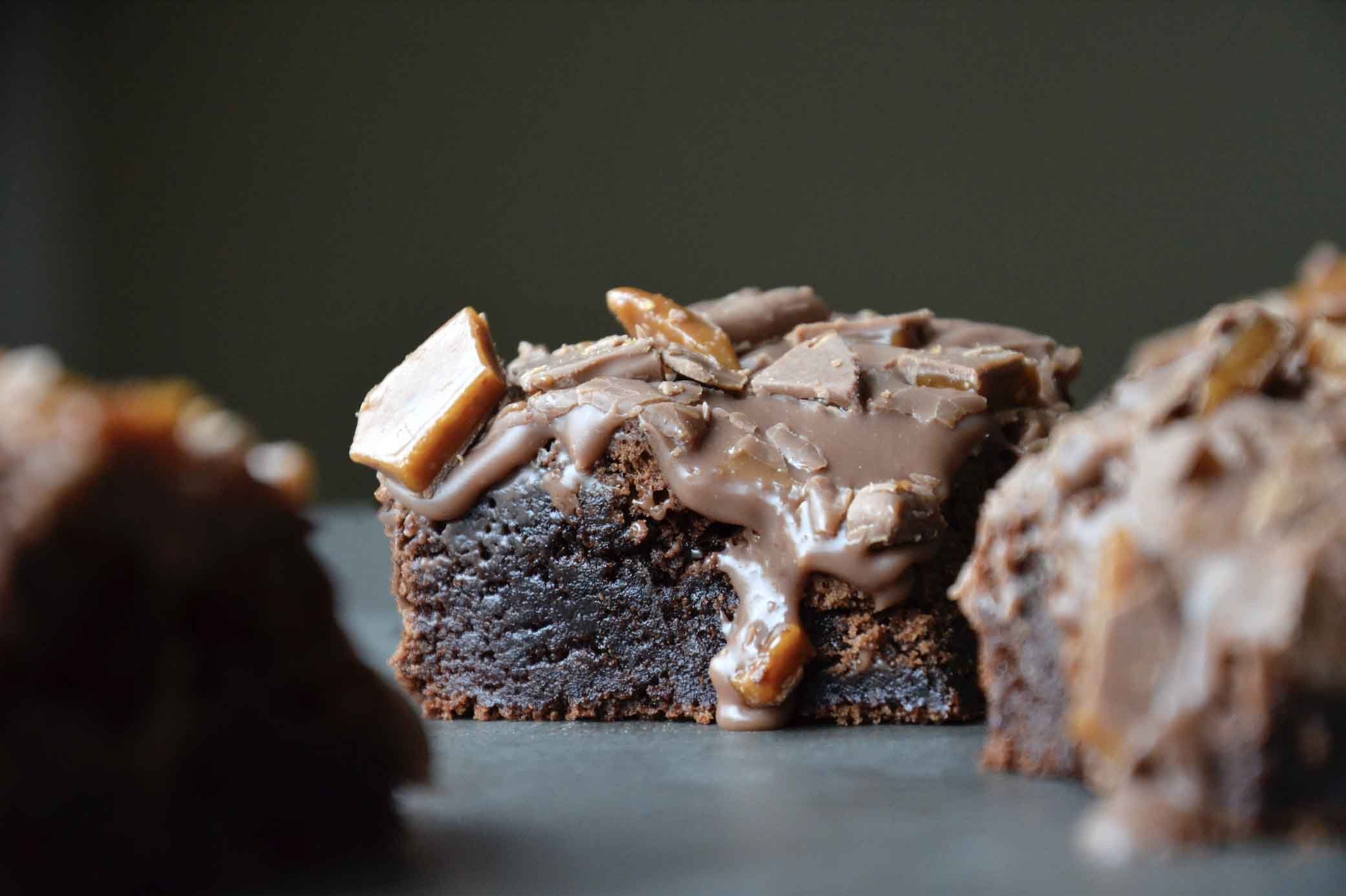 Daim Chocolate Caramel Brownies - Tasting Thyme