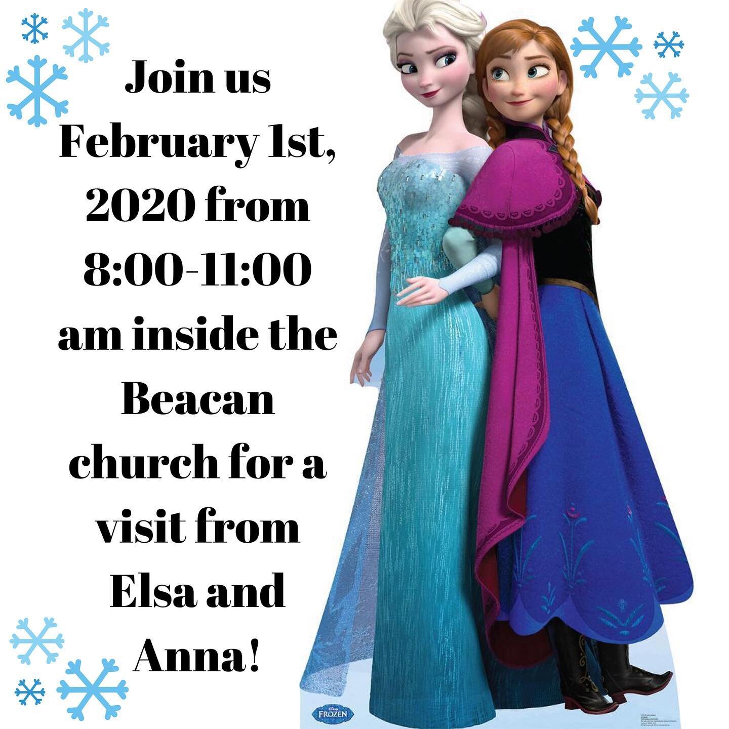 Just a reminder to all that Elsa and Anna will be coming to see everyone at our pancake breakfast on February 1st during the annual Lions Winter Carnival! We&rsquo;re so excited to see you all there! #beavertonlionswintercarnival