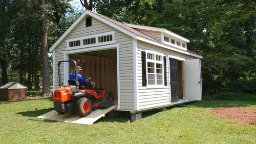 Garages Custom Shed Options Liberty, How To Put A Garage Door On Shed