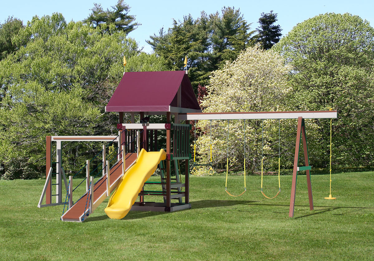 Dimensions: 27' L x 18.5' W Floor Height = 5' Swing Height = 8'