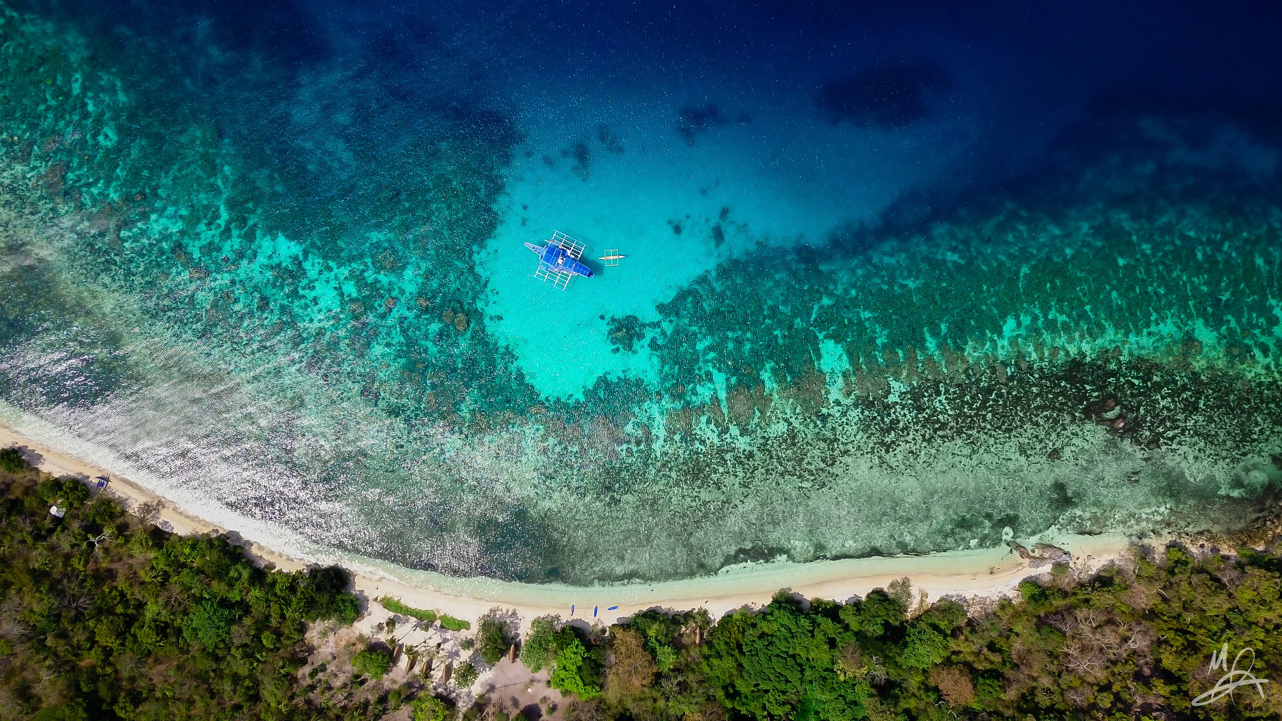 Boat in the shallows