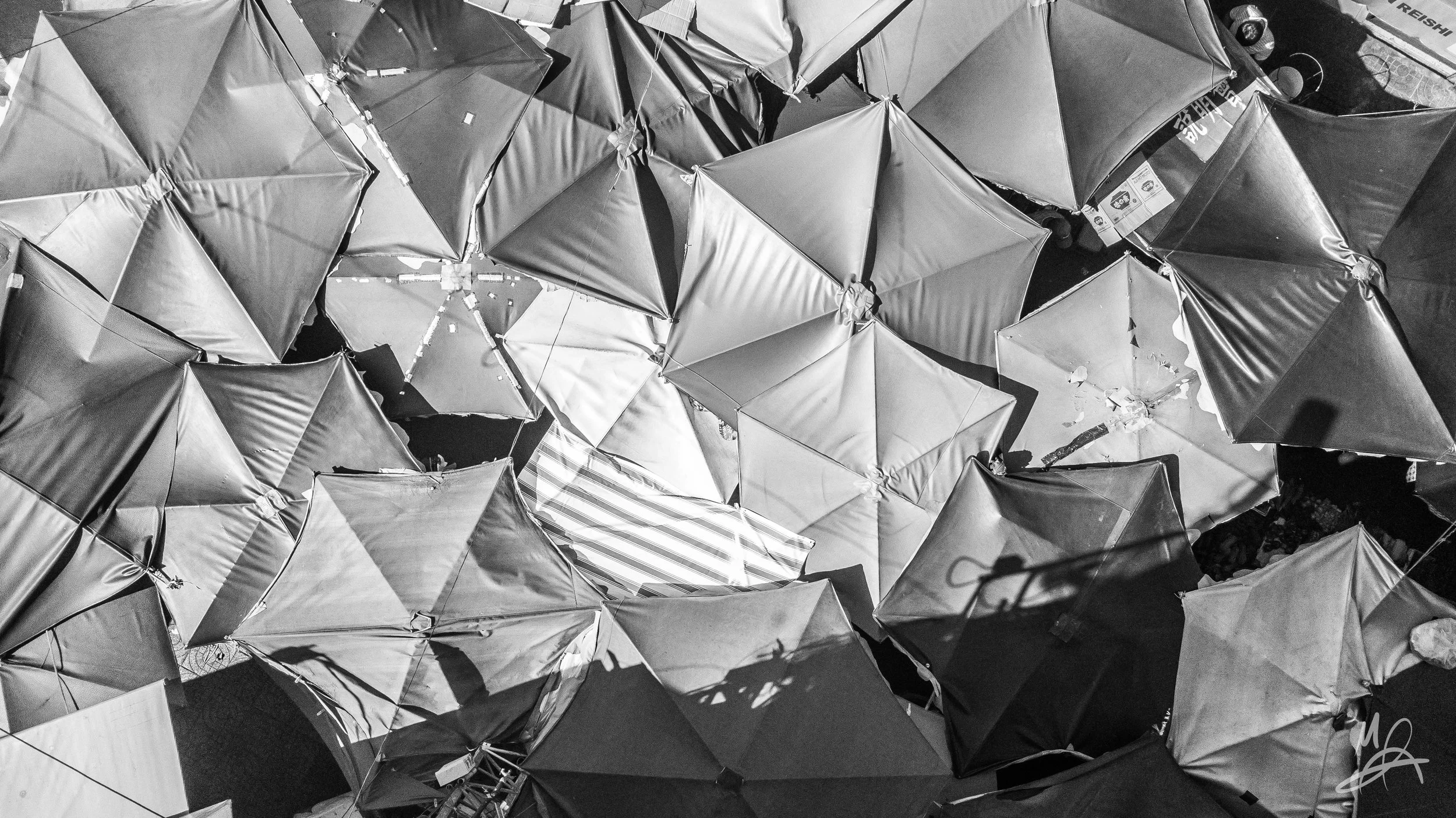 Umbrellas in a market 3/3