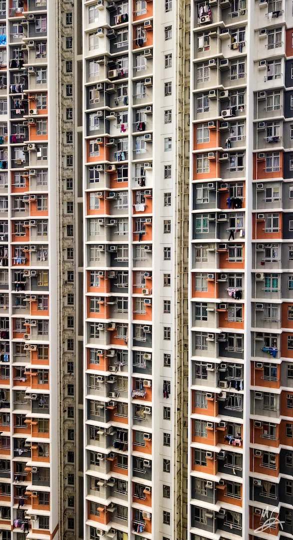 Hong Kong public housing estate - portrait 2/6