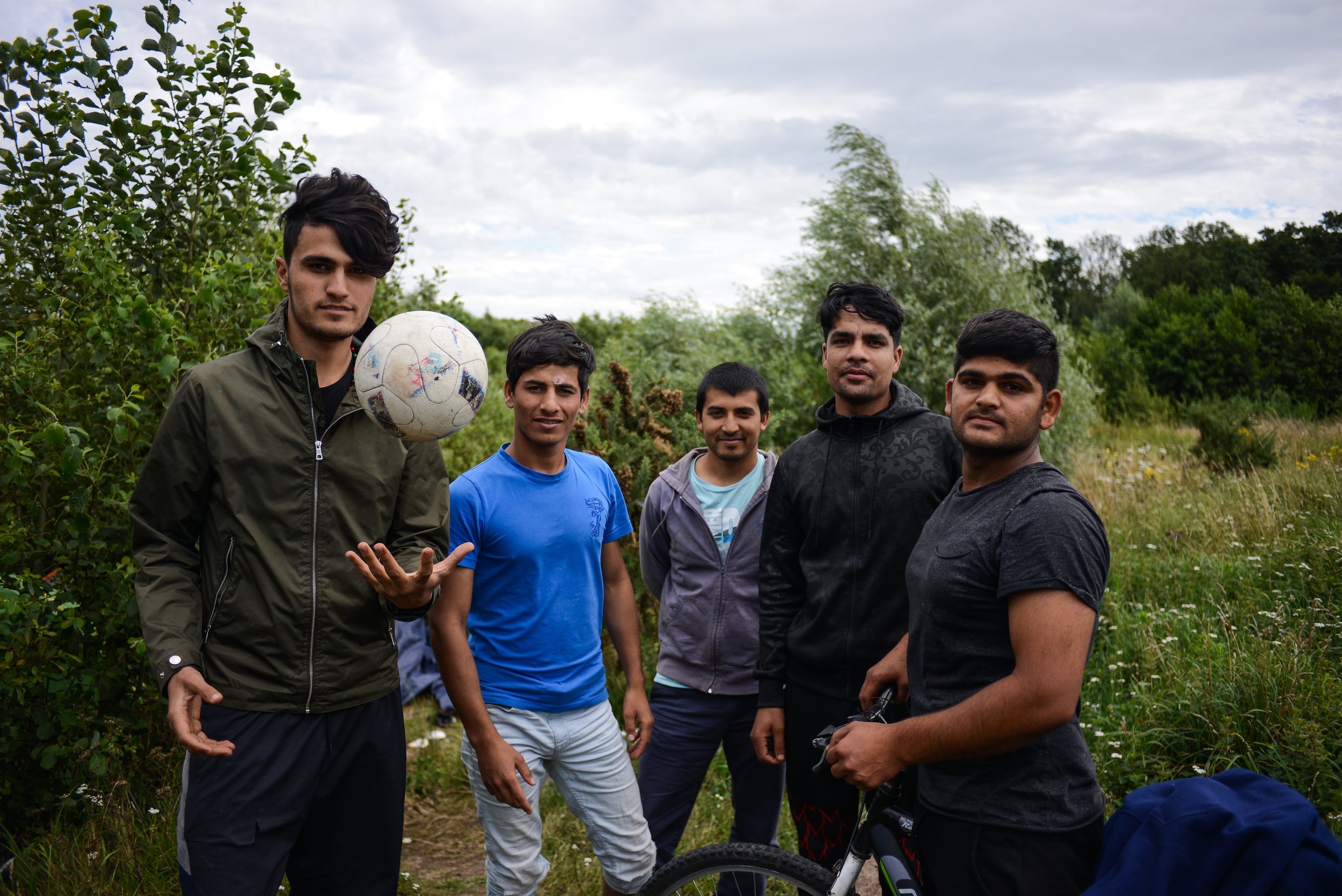  A group of 5 boys from Afghanistan (the youngest 15 and the eldest 18) travelled together for approximately a year across Europe to reach Calais, mostly by foot.   They were friendly and welcoming but were bemused Care4Calais didn't bring a cricket 