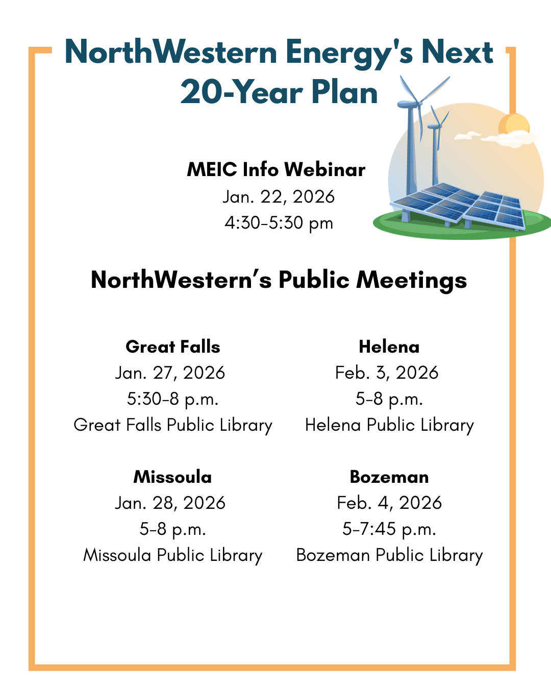 NorthWestern Energy Public Meeting - Great Falls