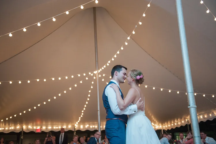 Florence Griswold Connecticut Wedding Under the Tent Lights
