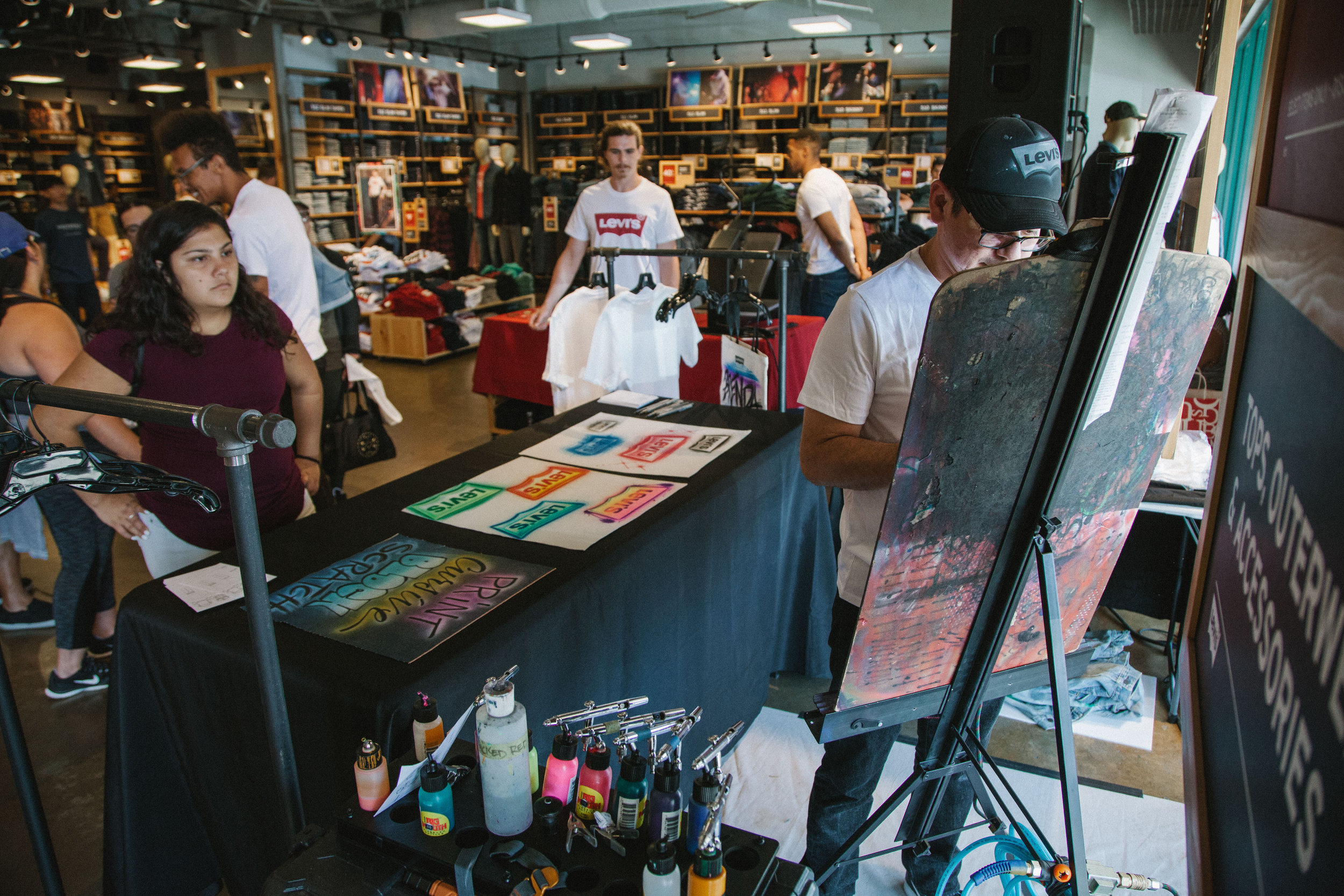 Levi's airbrush back to school event Camarillo