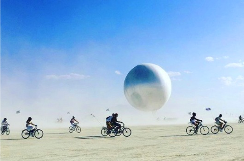 Una delle installazioni del Burning Man Festival 2018. Fonte: mymodernmet.com