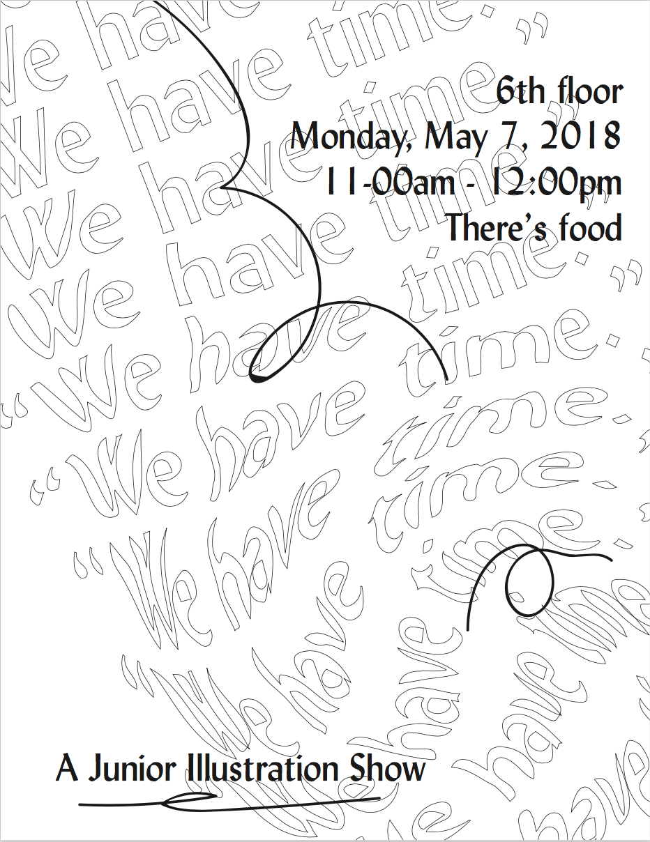 Illustration Junior Show Flyer