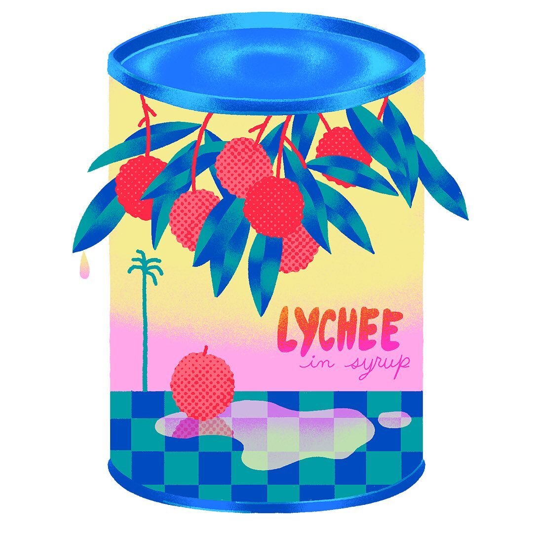 This on top of shaved ice, my favorite summer snack 🍧
.
.
.
#procreate #procreatedrawing #editorialillustration #illustration #illustrationartists #lychee