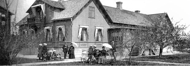 Gula Hönan på våren1900 - badgäster