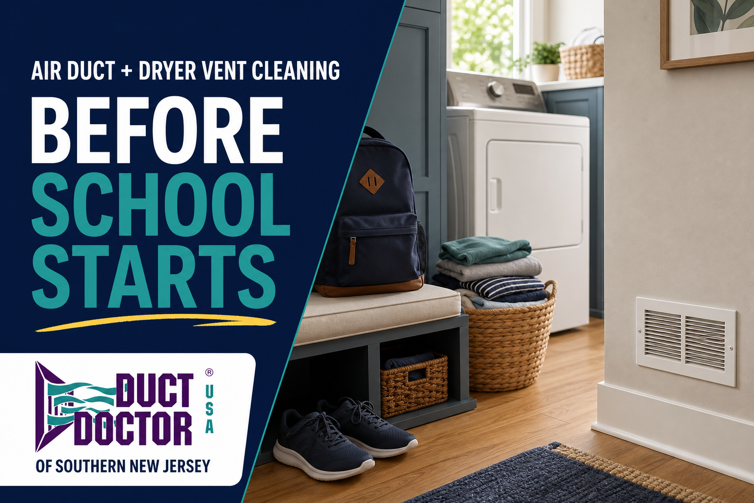 Air Duct and Dryer Vent Cleaning Before School Starts