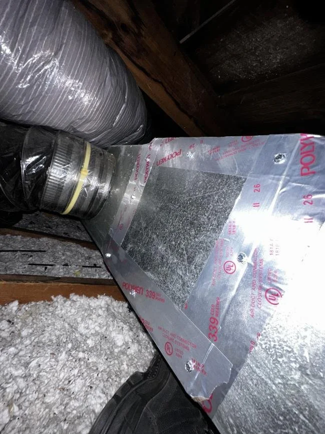 Sheet-metal closure installed and perimeter sealed over the duct opening