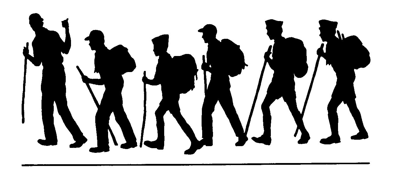 Hiking leader and Scouts.gif