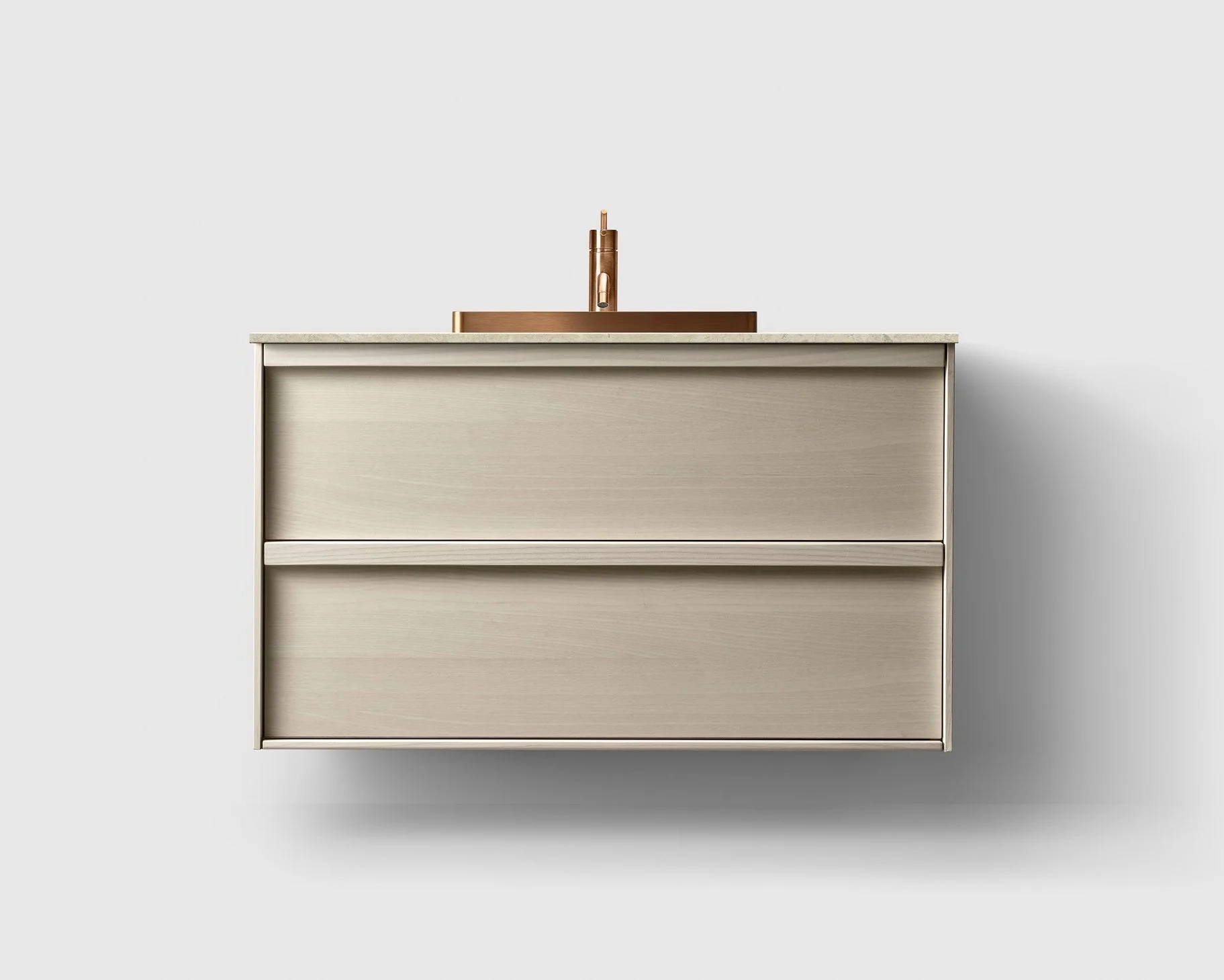 H2 100 cm kommode i 6 ulike farger m/valgfri Granittkeramikk & Copper Servant