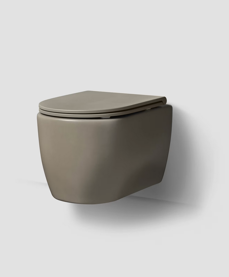 Haven WC/2 Vegghengt toalett med sete - matt grey