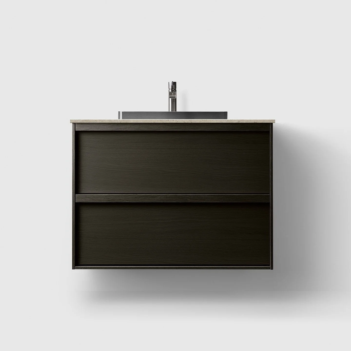 H2 80 cm kommode i 6 ulike farger m/Norrvange Light Grey & Stainless Steel Servant