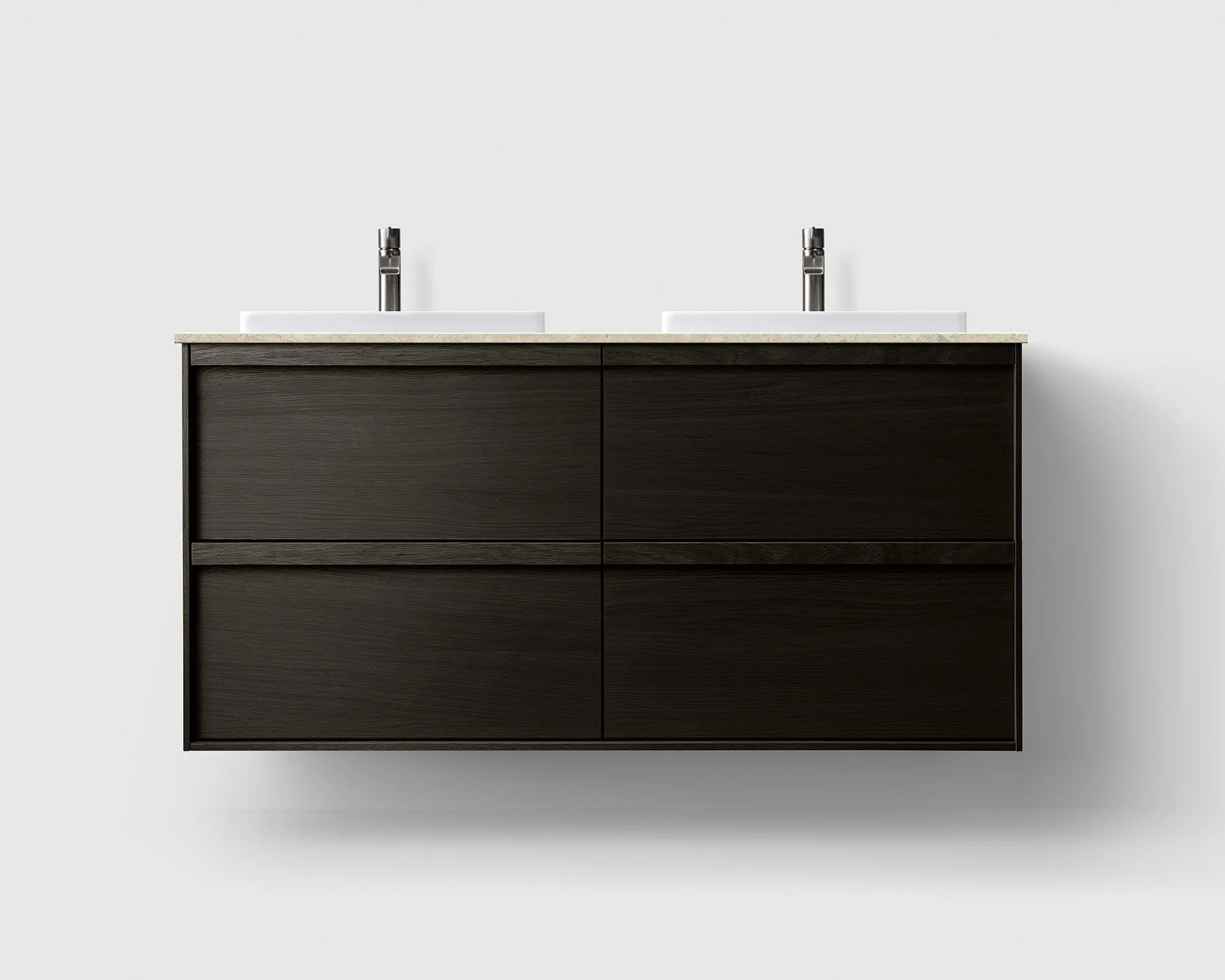 H2 120 cm kommode i 6 ulike farger m/valgfri Granittkeramikk & White Solid servant