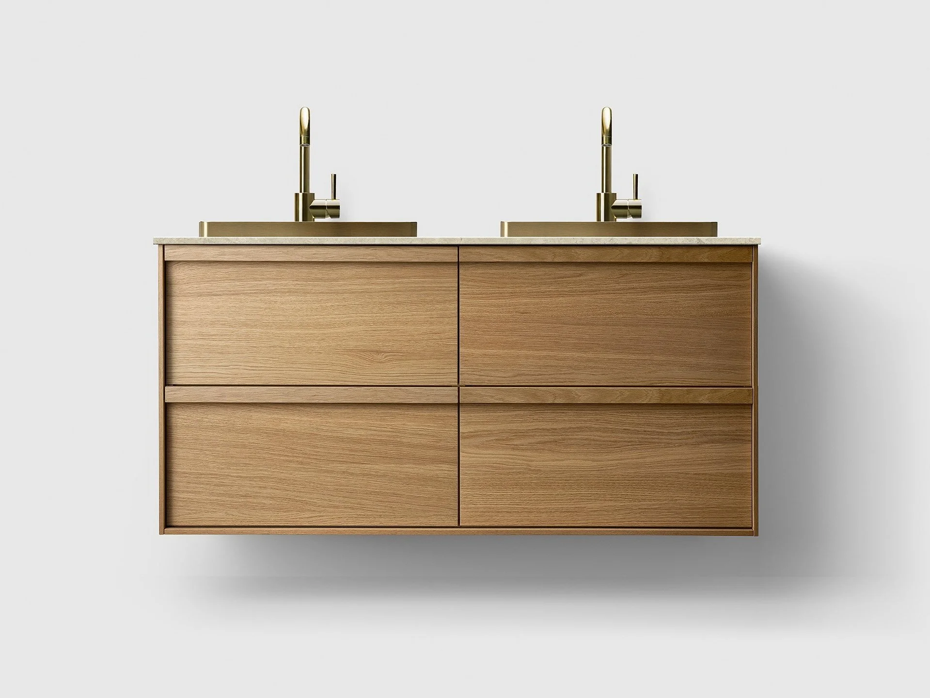 H2 120 cm kommode i 6 ulike farger m/valgfri Granittkeramikk & Brass Servant