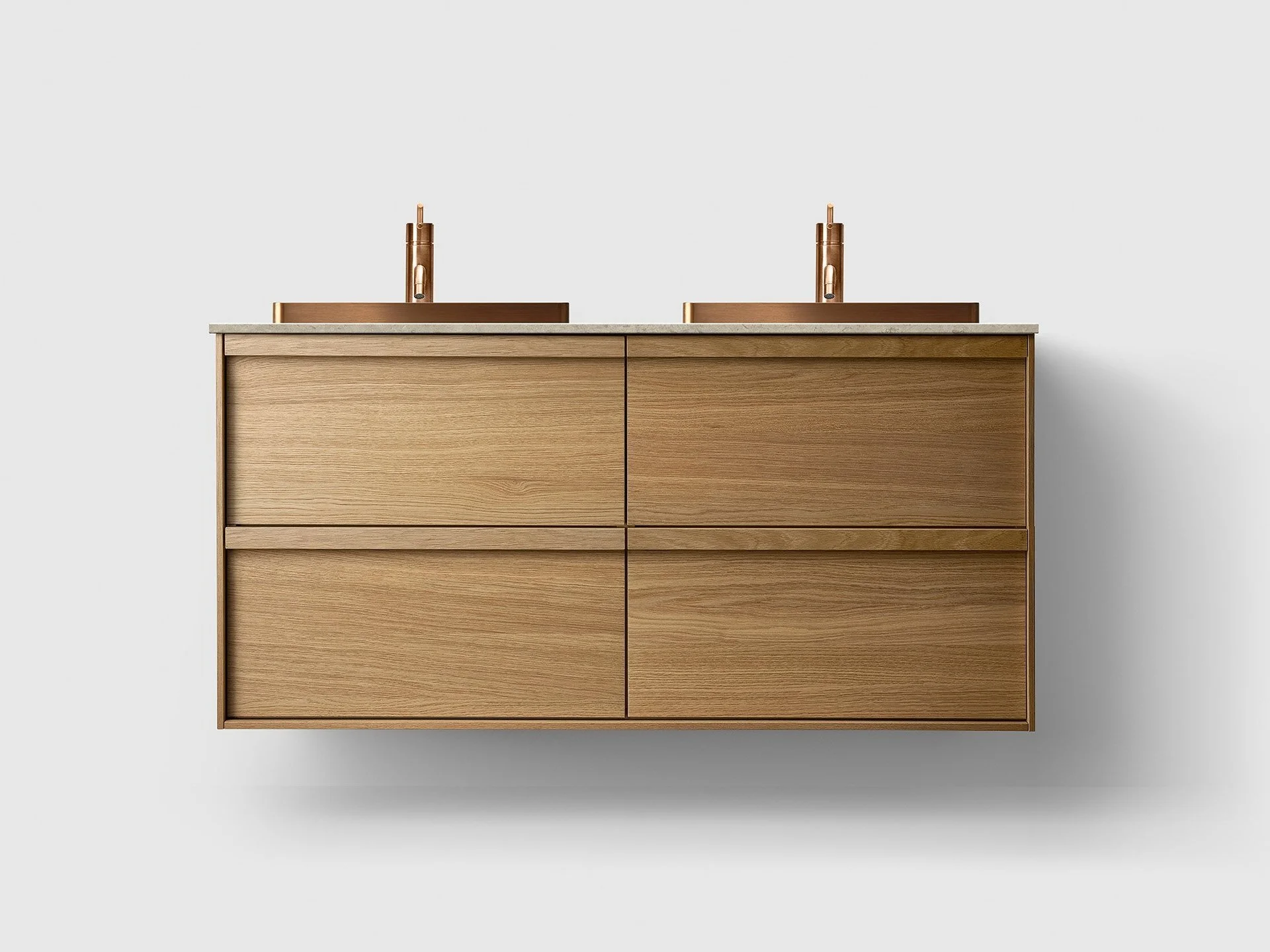 H2 120 cm kommode i 6 ulike farger m/Norrvange Beige & Copper Servant