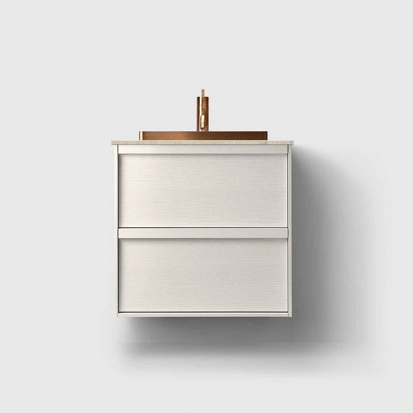 H2 60 cm kommode i 6 ulike farger m/valgfri Granittkeramikk & Copper Servant