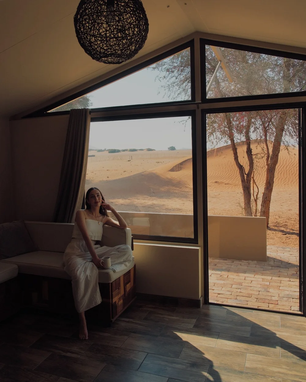 This is the road to Sossusvlei. It quickly reaches 40&deg;C by midday, so we&rsquo;ve made the most of each morning by exploring the desert while we can. On some trips, we&rsquo;ve seen animals lining up with the sand dunes. On others, we&rsquo;ve cl