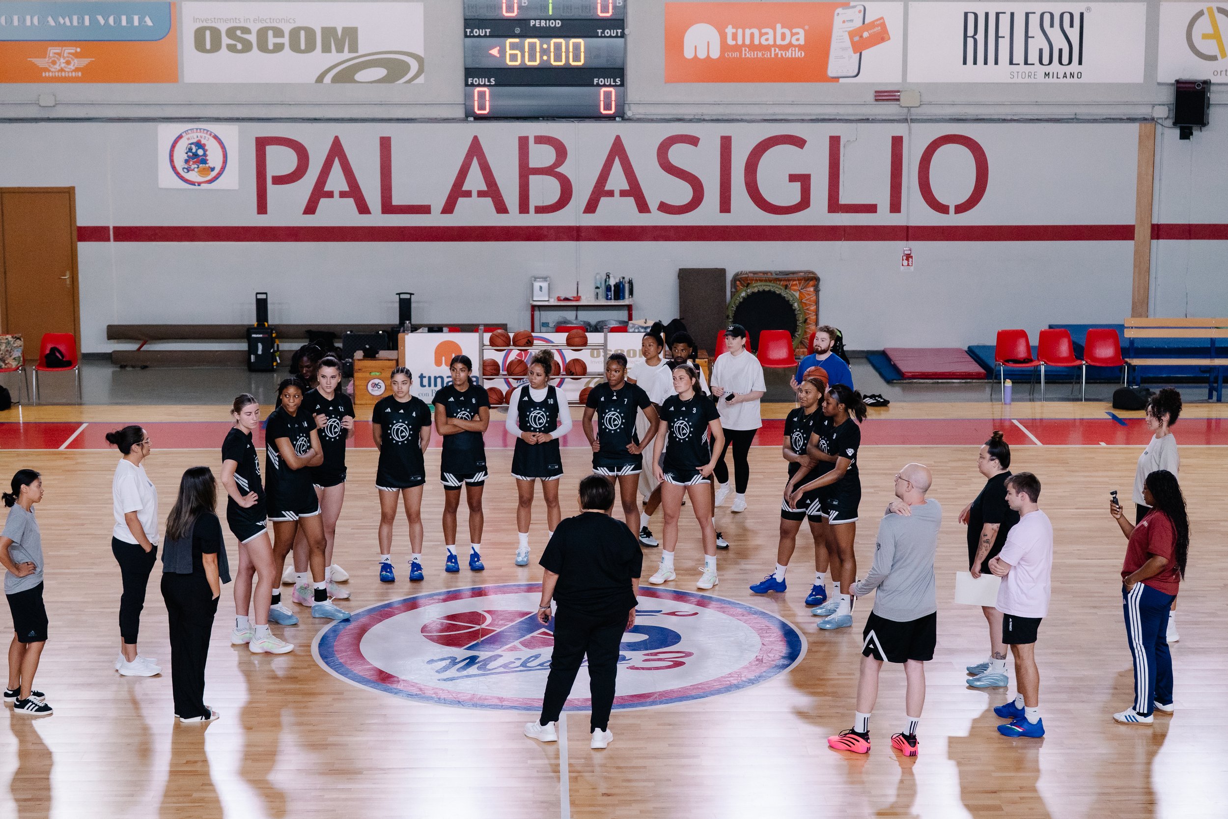 adidas girls eurocamp basketball 2025 in milan, italy. 