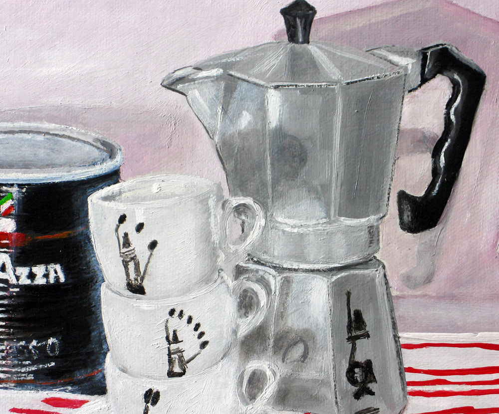 Coffee reflections detail