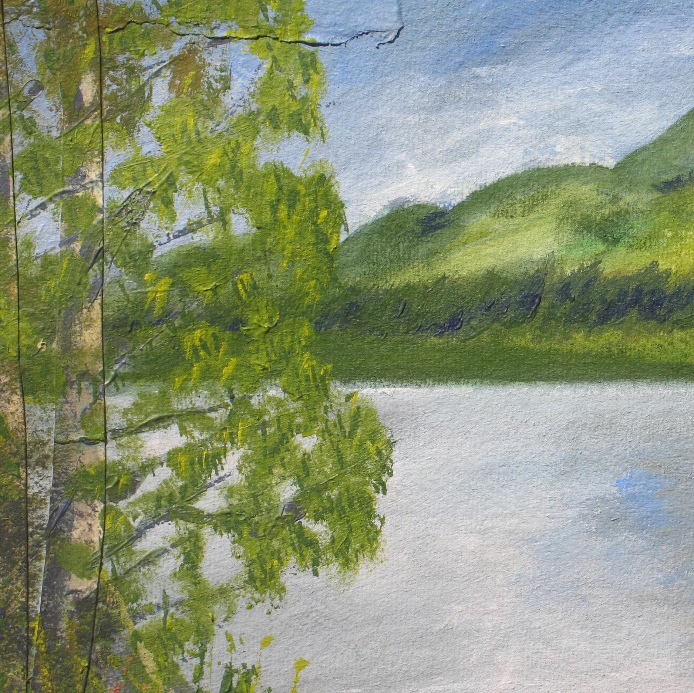 Loch Lomond acrylic painting by Cy Pawsey