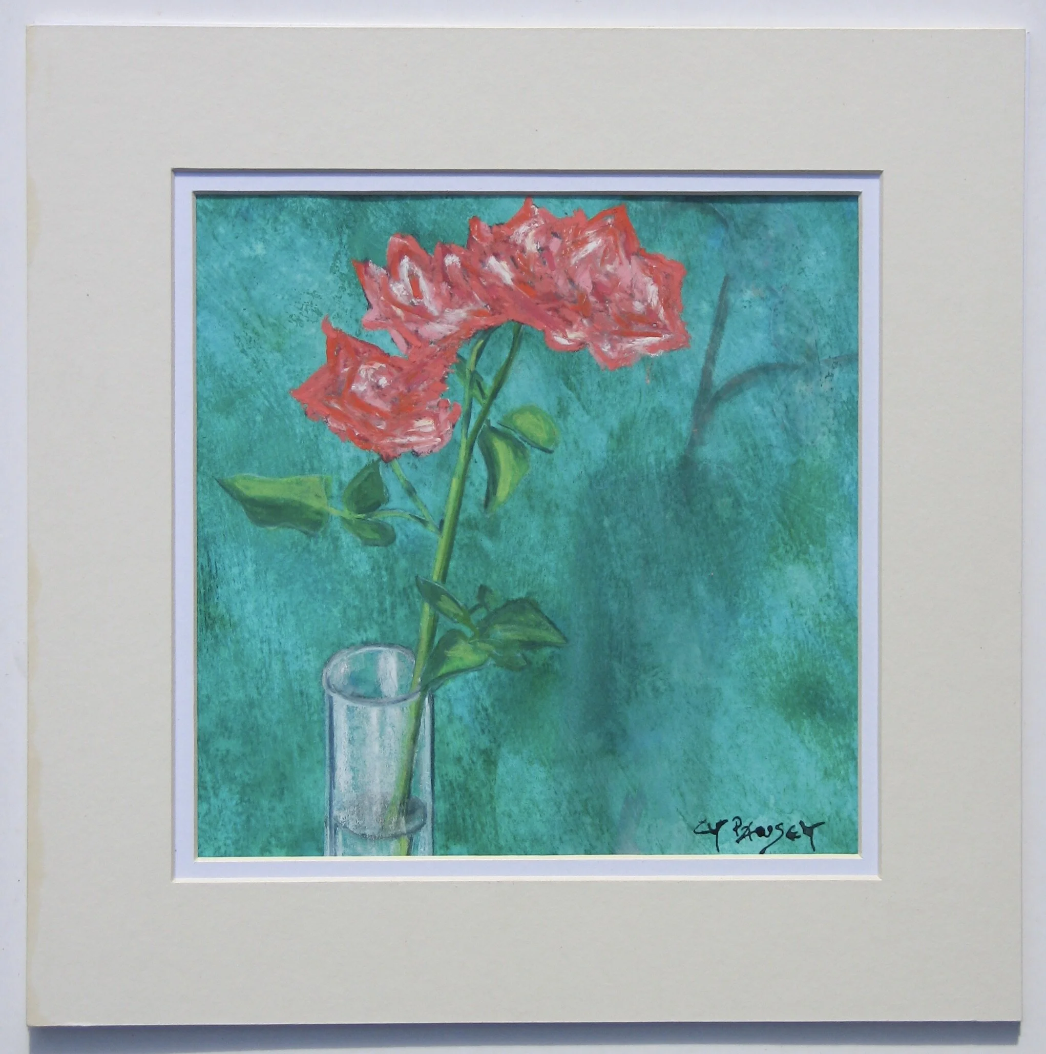 Original pastel painting by Cy Pawsey, for sale - double matted