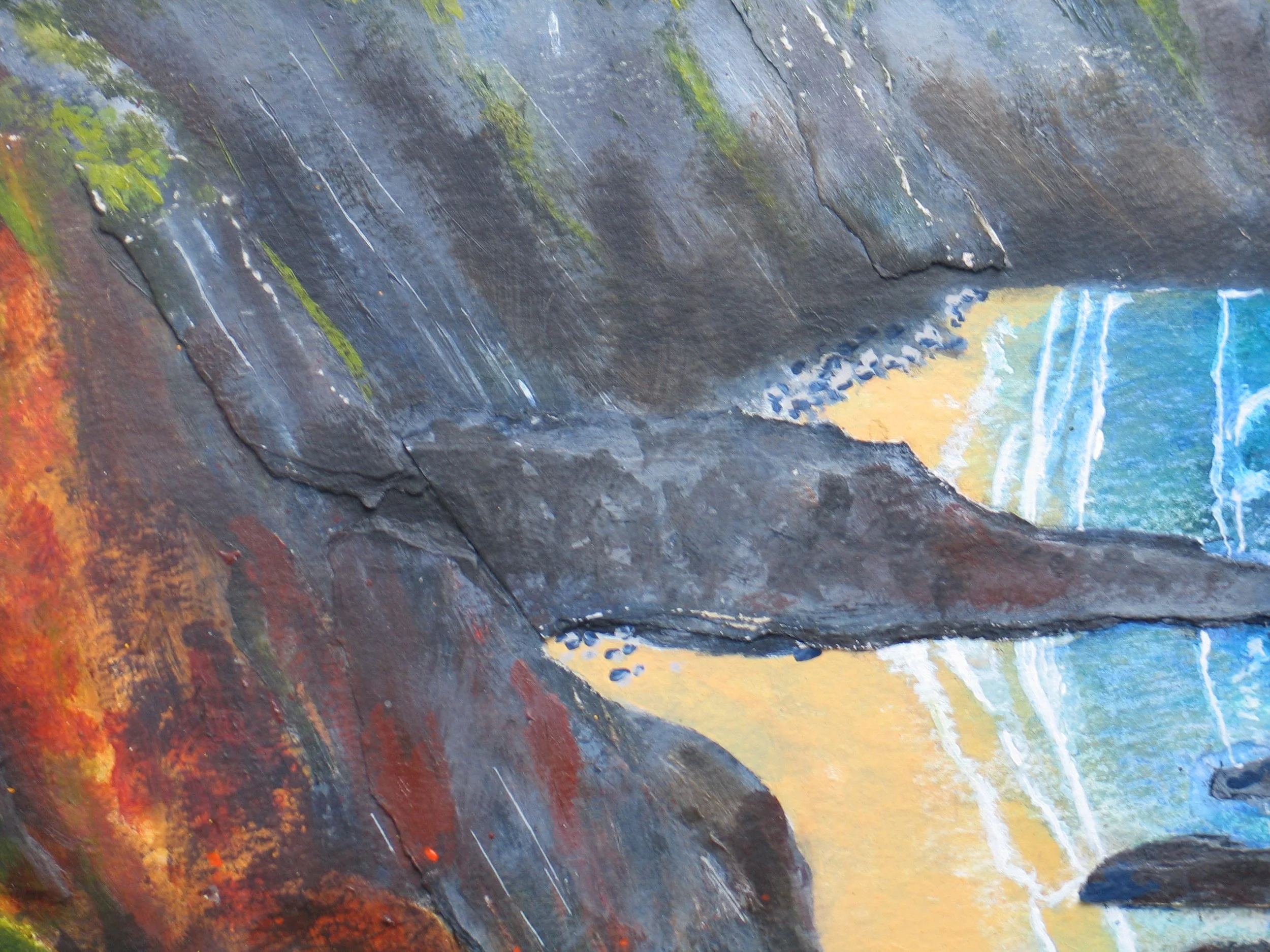 Original painting of Traeth Llyfn beach for sale