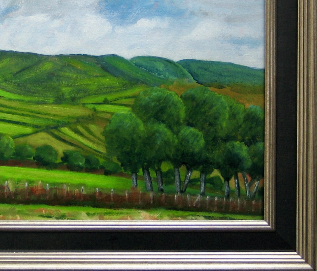 Black Mountains, Wales - oil painting detail