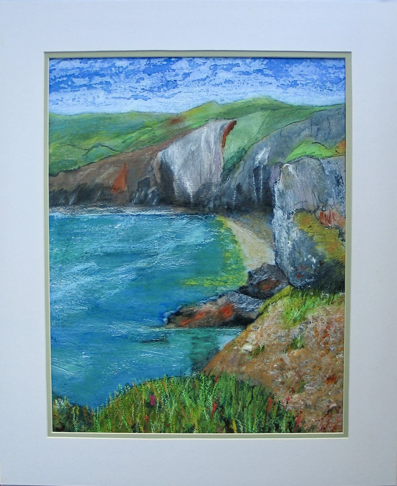 Pembrokeshire coast painting by Cy Pawsey