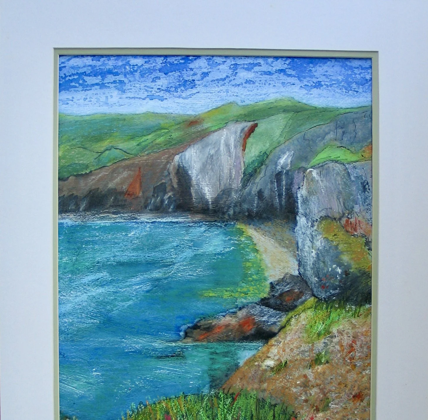 Double matted painting by Cy Pawsey