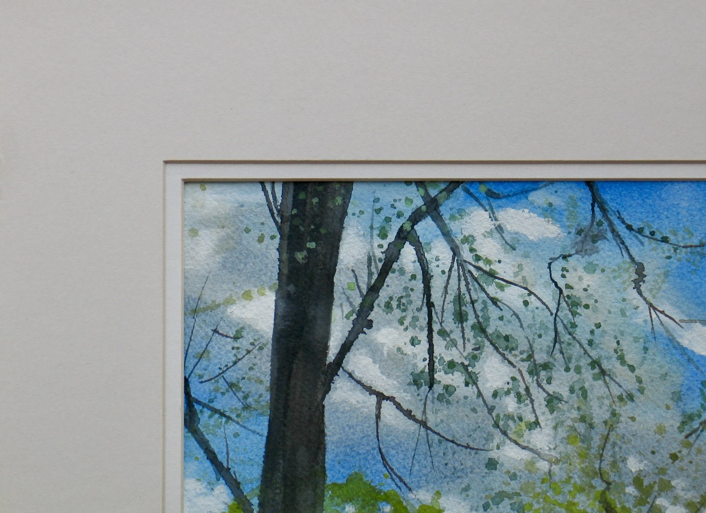 Original watercolour by Cy Pawsey, detail