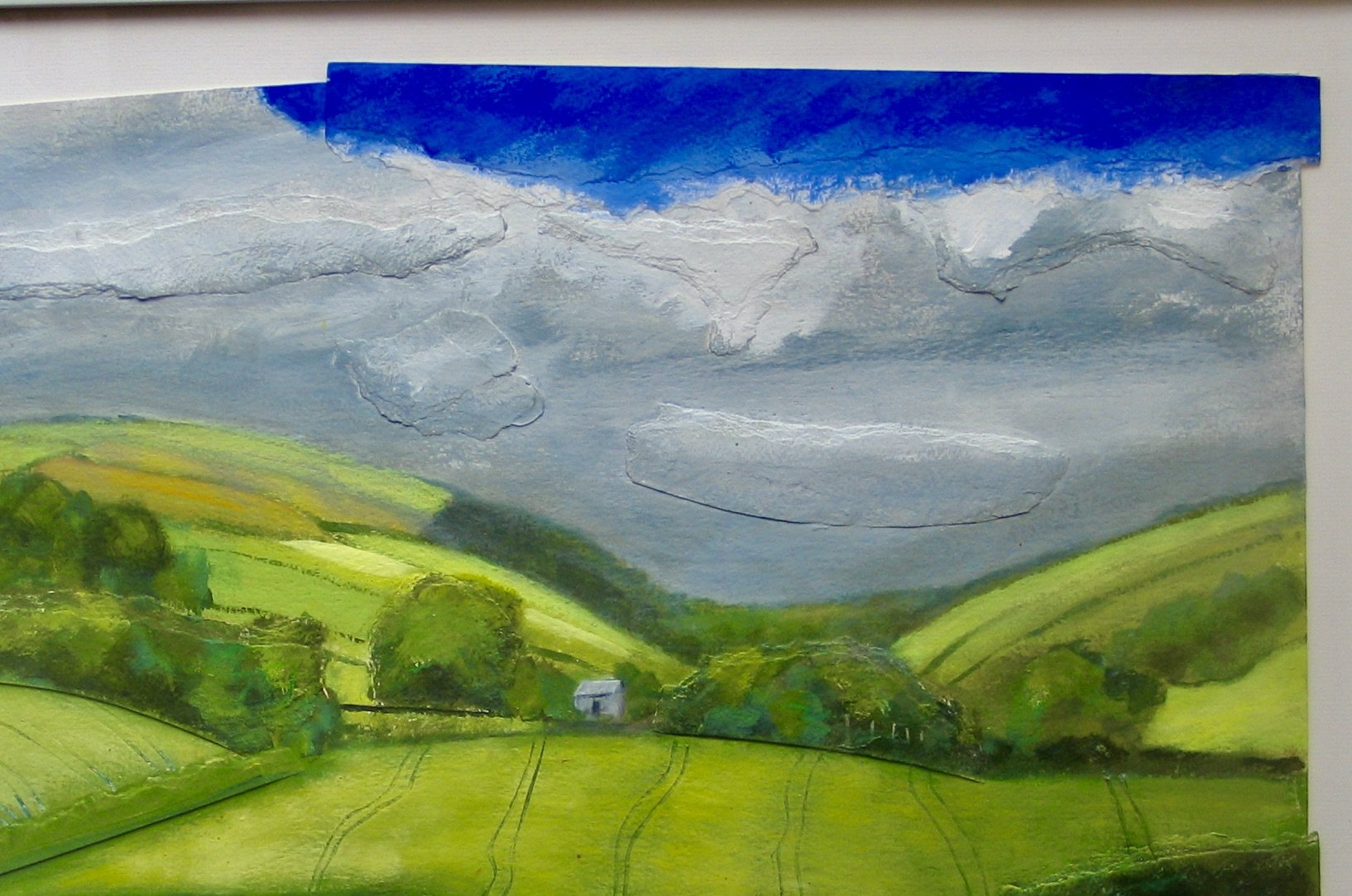Shropshire landscape painting, detail