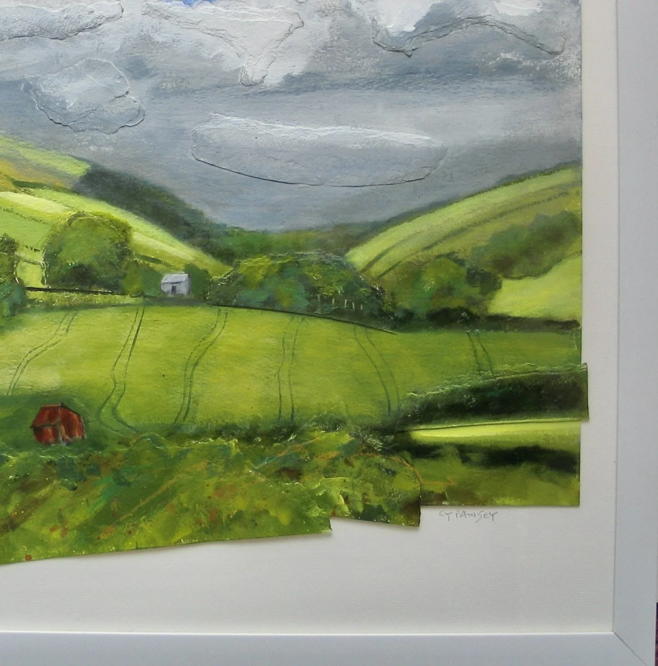 Original artwork signed by Cy Pawsey, detail